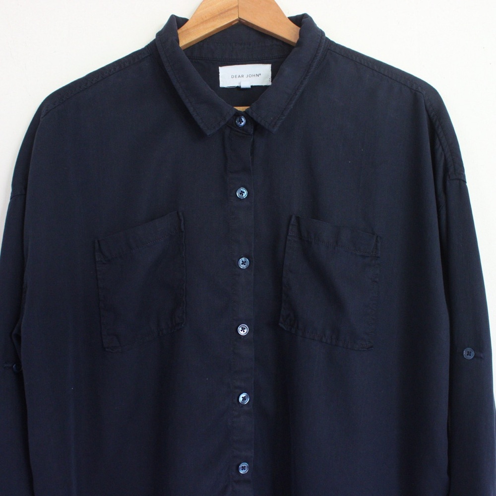 Dear John Tencel Button Down Top - image 3